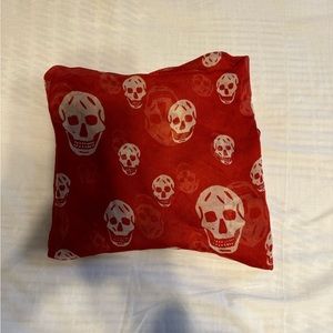 Red Alexander McQueen Scarf